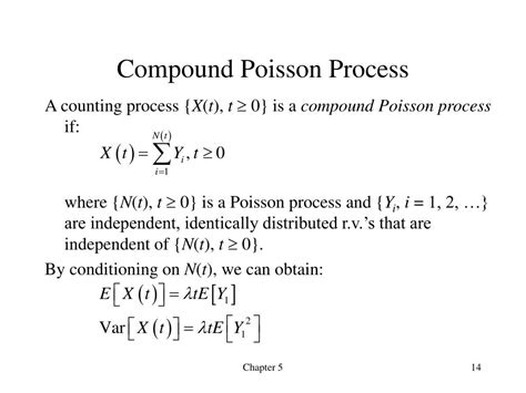 Computing the moment-generating function of a <b>compound</b> <b>poisson</b> distribution 0 plugging binomial moment function into <b>poisson</b> moment function 1 Moment generating function of sum of N exponentially distributed random variables 0 Using moment generating functions to determine whether 3 X + Y is <b>Poisson</b> if X and Y are i. . Compound poisson process python